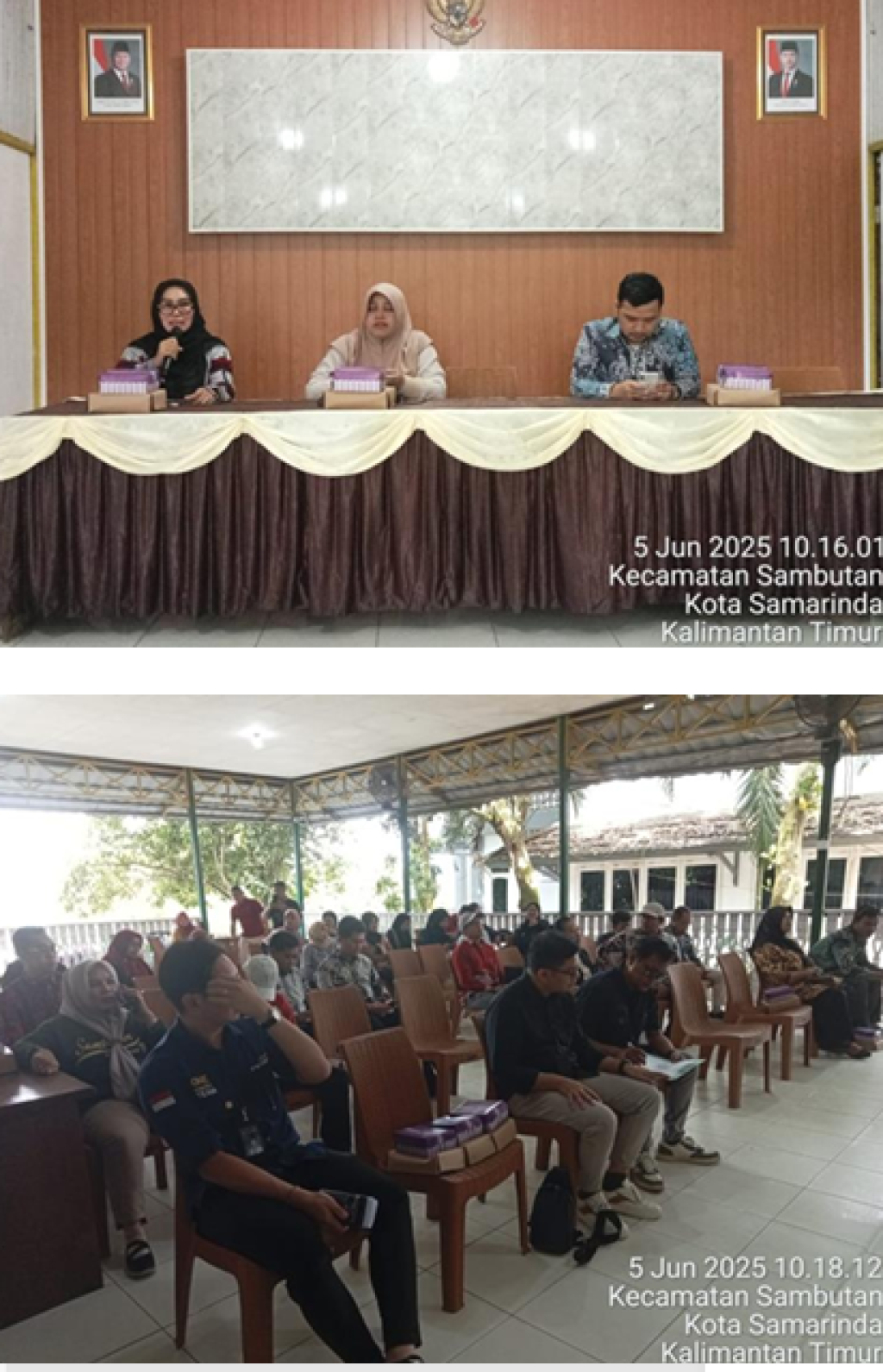 Peninjauan Lapangan ke BUMRT berbasis Kelurahan di kecamatan Sambutan terkait program TPAKD Agen Laku Pandai